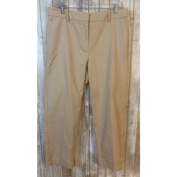 Loft Women's Khaki The Riviera Slim Chino Pants Curvy Size 12 NWT - Picture 1 of 8